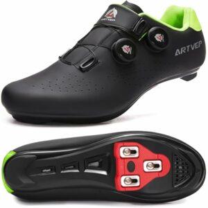 Scarpe da Ciclismo da Uomo Scarpe da Bici da Strada Compatibile con SPD e Delta Blocco Pedale Scarpe da Bicicletta Compatible