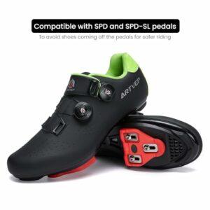 Scarpe da Ciclismo da Uomo Scarpe da Bici da Strada Compatibile con SPD e Delta Blocco Pedale Scarpe da Bicicletta Compatible - immagine 5