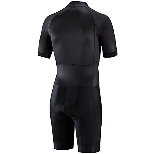 B0BHLGXG4F gal 2 69d0c0638c12f Triathlon Trisuit Uomo Elite Manica Corta Trisuit Maglia da Ciclismo da Uomo Body Intero (Colore Nero, Taglia XXXX-Large)