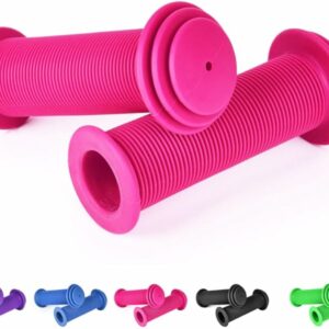 URAQT Manopole per Bicicletta per Bambini, 1 Paio 22mm Manopole Gomma Antiscivolo per Bambino, Manopole Manubrio Bici Manopol - immagine 1