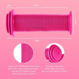 URAQT Manopole per Bicicletta per Bambini, 1 Paio 22mm Manopole Gomma Antiscivolo per Bambino, Manopole Manubrio Bici Manopol - immagine 3
