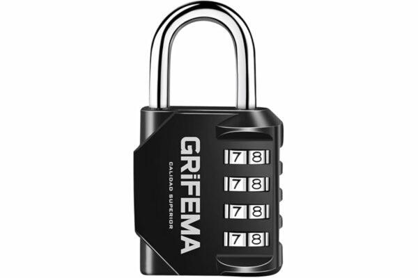 B0BNPRS182 69cf96c98b342 GRIFEMA serratura a combinazione 4 cifre, serratura con codice numerico in lega di zinco, robusta, sicura, serrature per arma