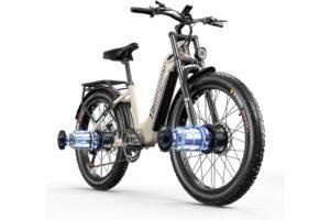 Biciclette e accessori con spedizione gratuita, ciclismo 39 Shengmilo Bicicletta elettrica Bike, mountain bike a piena sospensione da 26 pollici, E-Bike, batteria 48V 17.5Ah, cambio a 7