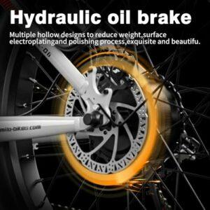 Shengmilo Bicicletta elettrica Bike, mountain bike a piena sospensione da 26 pollici, E-Bike, batteria 48V 17.5Ah, cambio a 7 - immagine 4