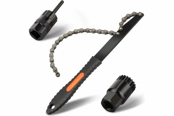 B0BTSVT3KZ 69cfb9a8eb52d Homord Kit Attrezzi Bici, Chiave a Frusta con Bici Chiave Pacco Pignoni, Kit Catena Bici Frusta per Catena Freewheel Removal