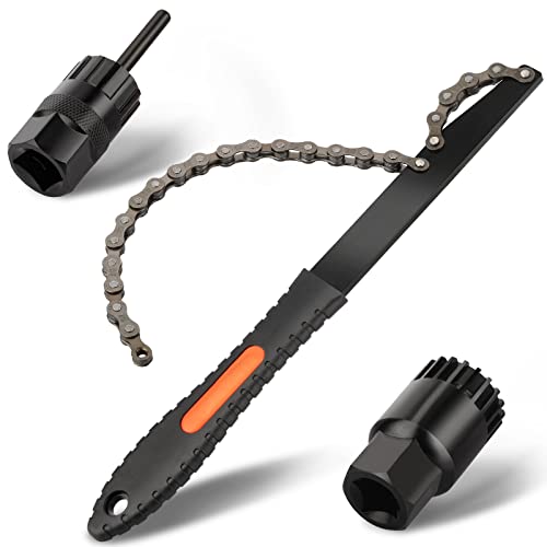 B0BTSVT3KZ gal 0 69cfb9b076b96 Homord Kit Attrezzi Bici, Chiave a Frusta con Bici Chiave Pacco Pignoni, Kit Catena Bici Frusta per Catena Freewheel Removal
