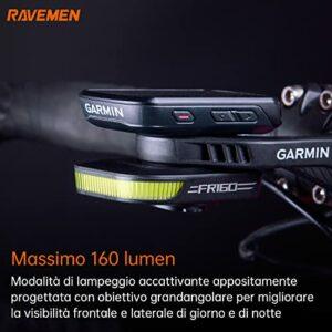 RAVEMEN FR160 Compatibile con Garmin Ciclocomputer, 6 modalità di illuminazione Ciclismo Accessori per Luce Lampeggiante di a 8 RAVEMEN FR160 Compatibile con Garmin Ciclocomputer, 6 modalità di illuminazione Ciclismo Accessori per Luce Lampeggiante di a - immagine 4
