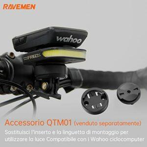 RAVEMEN FR160 Compatibile con Garmin Ciclocomputer, 6 modalità di illuminazione Ciclismo Accessori per Luce Lampeggiante di a 9 RAVEMEN FR160 Compatibile con Garmin Ciclocomputer, 6 modalità di illuminazione Ciclismo Accessori per Luce Lampeggiante di a - immagine 5