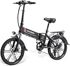SAMEBIKE Bicicletta Elettrica per Adulti 20'',Pieghevole Bici Elettrica con Pedalata Assistita,City E-bike Unisex Adulto B...