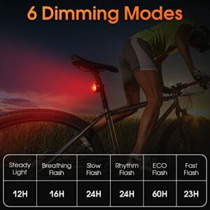 Luci Posteriori Bicicletta Intelligenti - NIUAWASA Rilevamento Della Frenata Auto On/Off Luci Posteriori Bici Ricaricabile US - immagine 4