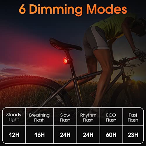 B0BYNFXM2T gal 2 69cfa74260e3d Luci Posteriori Bicicletta Intelligenti - NIUAWASA Rilevamento Della Frenata Auto On/Off Luci Posteriori Bici Ricaricabile US