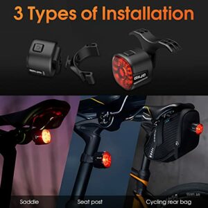 Luci Posteriori Bicicletta Intelligenti - NIUAWASA Rilevamento Della Frenata Auto On/Off Luci Posteriori Bici Ricaricabile US - immagine 5