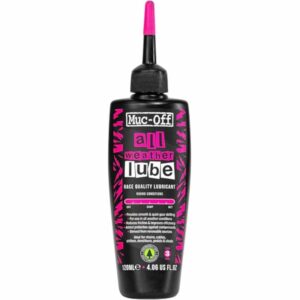 Muc-Off All-Weather Chain Lube, 120 ml - Lubrificante Catena Bici Biodegradabile, Olio Catena Bici di Tutti i Tipi - Formulat