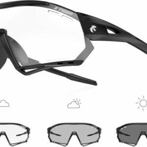 X-TIGER Occhiali Ciclismo Fotocromatici TR90 Occhiali Da Sole Sportivi UV400 PC Lenti Trasparenti Uomo Donna Bici MTB… - immagine 1