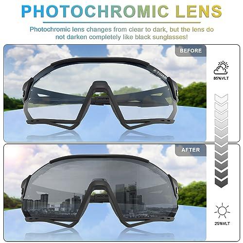 B0C2VJ55FV gal 1 69cfba6410bac X-TIGER Occhiali Ciclismo Fotocromatici TR90 Occhiali Da Sole Sportivi UV400 PC Lenti Trasparenti Uomo Donna Bici MTB…