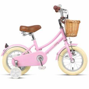 Glerc Bicicletta da bambina con cestino per bambini da 3 a 10 anni, 12 14 16 20 pollici con campanello per cestino e stabiliz 7 Glerc Bicicletta da bambina con cestino per bambini da 3 a 10 anni, 12 14 16 20 pollici con campanello per cestino e stabiliz - immagine 3