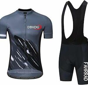 KAISUN Abbigliamento Ciclismo Uomo Manica Corta Body da Ciclismo Estivo per Bici da MTB con Pantaloncini Imbottiti in Gel ...