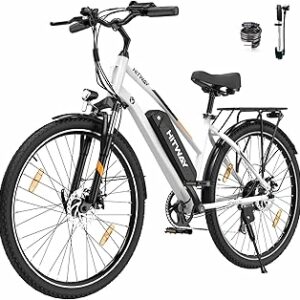HITWAY 28" Bicicletta Elettrica, City E-bike Unisex Adulto, Bici Elettrica con Batteria Rimovibile 36V 12Ah, Motore 250W, ...