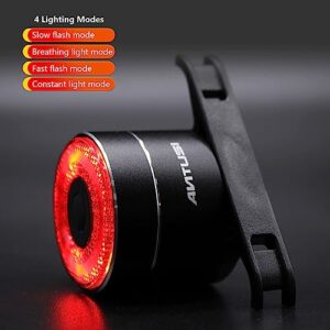 Fanale Posteriore per Bicicletta, Ricarica USB Fanale Posteriore Freno Intelligente,Luci Posteriori Intelligenti con Rilevame - immagine 4