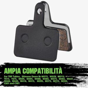 Zacro Pastiglie Freno a Disco Bici per Tektro Shimano TRP Deore Br-M575 B01s Mt200 M525 M515 T615 T675 M505 M495 M486 M485 - - immagine 3