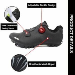 Hixingo Scarpe da Ciclismo Uomo Donna, Scarpe da Mountain Bike per Bici da Strada, Scarpe MTB Road SPD Scarpe da Ciclismo da - immagine 4