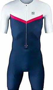 Uomo Pro Trifunzione Manica Corta Sport All'aperto Abbigliamento Triathlon, per Corsa A Piedi Nuoto, Ciclismo Body