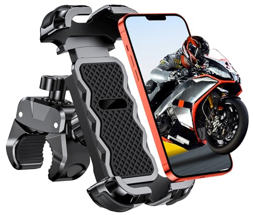 B0CDKL7NXD gal 0 69cf9f3476e93 Babacom Porta Cellulare Moto, [Ultra Stabile & 1S Blocco Rapido] Porta Cellulare Bici per Universale Manubrio, 360° Rotabile