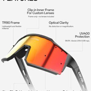 KAPVOE Polarizzati Occhiali Da Ciclismo Con 1 Lenti o 4 lenti Intercambiabili TR90 Sport Occhiali Da Sole Donne Uomini K9022 7 KAPVOE Polarizzati Occhiali Da Ciclismo Con 1 Lenti o 4 lenti Intercambiabili TR90 Sport Occhiali Da Sole Donne Uomini K9022 - immagine 3
