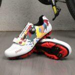 Hixingo Scarpe MTB Uomo Donna, Graffiti Colorati Stampa Scarpe Mountain Bike Compatibili con Pedali SPD, Unisex Scarpe Ciclis 7 Hixingo Scarpe MTB Uomo Donna, Graffiti Colorati Stampa Scarpe Mountain Bike Compatibili con Pedali SPD, Unisex Scarpe Ciclis - immagine 3