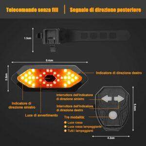 EBUYFIRE Luce Posteriore da Corsa, Luce Posteriore USB Ricaricabile & Impermeabile, 5-6 Modalità di Illuminazione Luci per da - immagine 5