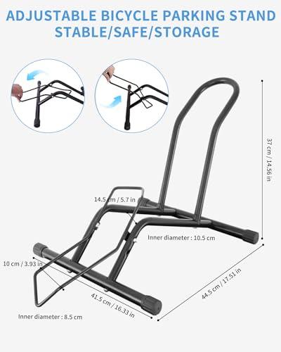 B0CN15DRL6 gal 1 69cfb97533f87 Huifoo Cavalletto Supporto Parcheggio Bici, Cavalletto per Bicicletta da 16 a 29 Pollici, Supporto Professionale per Biciclet