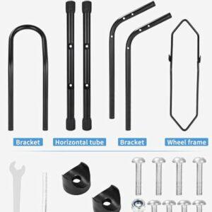 Huifoo Cavalletto Supporto Parcheggio Bici, Cavalletto per Bicicletta da 16 a 29 Pollici, Supporto Professionale per Biciclet - immagine 4