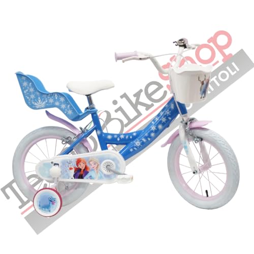B0CNKQBNWJ gal 1 69cfa2ca2621f Tecnobike Shop Bici per Bambina Bicicletta Denver Albri Frozen - Taglia 16 pollici