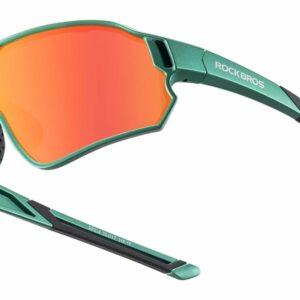 ROCKBROS Occhiali da Sole Ciclismo, Protezione UV400, Occhiali Polarizzati per Bici MTB Bambini Ragazzi, Occhiali Sportivi pe