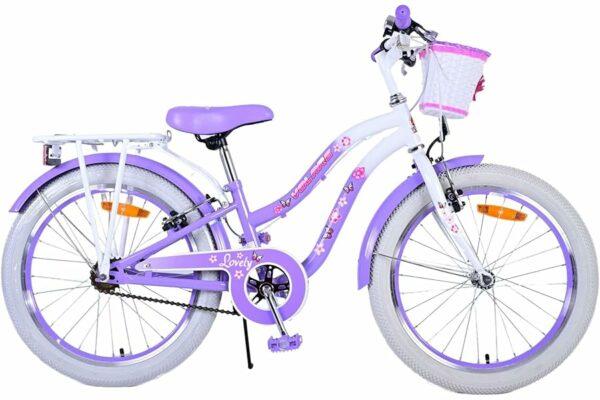B0CP825RPY 69cfa34029d0b bicicletta per bambine 6-8 anni, da 20 pollici, con cestino e portapacchi, lovely fuxia