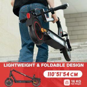 EVERCROSS EV10K PRO Monopattino Elettrico Adulto, 10'' Scooter Elettrico Pieghevole, con Batteria 410WH, Velocità Max 25k... - immagine 3