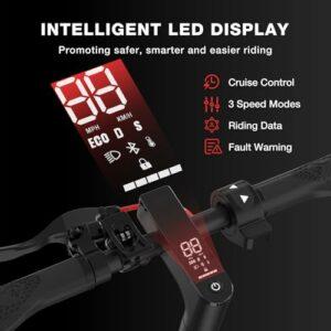 EVERCROSS EV10K PRO Monopattino Elettrico Adulto, 10'' Scooter Elettrico Pieghevole, con Batteria 410WH, Velocità Max 25k... - immagine 4