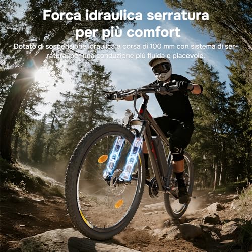 B0CQCBW9D6 gal 3 69cf8123c92c6 Eleglide Bicicletta elettrica, MTB Mopride 2 con Freno Idraulico a Disco, Mountain bike, Batteria Rimovibile da 15Ah, tras...