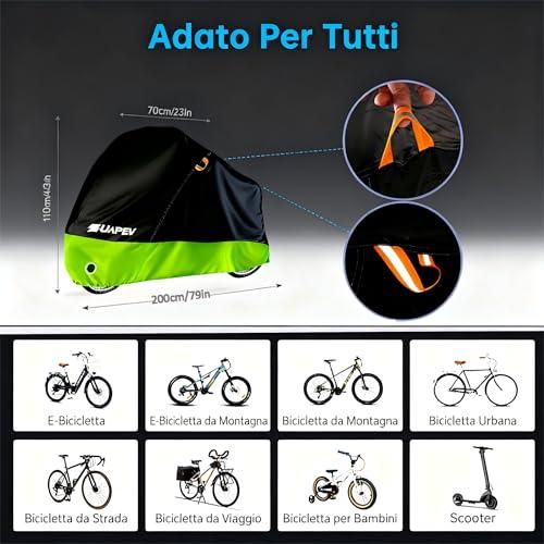 ZUAPEV® Telo Copri Bicicletta da Esterno Impermeabile, Telo Copribicicletta Esterno 210D Copertura Biciclette, Copribici Piog 3 B0CQKXR1WT gal 2 69cf96e40f501 ZUAPEV® Telo Copri Bicicletta da Esterno Impermeabile, Telo Copribicicletta Esterno 210D Copertura Biciclette, Copribici Piog