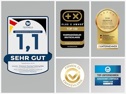 Licorne Bike - Bicicletta da trekking in alluminio, da 28 pollici, con cambio a 21 marce, freno a disco, mountain bike, bici 2 B0CX23B3HG gal 1 69cfbe4844147 Licorne Bike - Bicicletta da trekking in alluminio, da 28 pollici, con cambio a 21 marce, freno a disco, mountain bike, bici