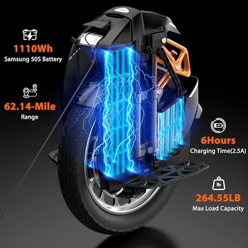 KINGSONG Monociclo Elettrico S18 Pro + nero 1110Wh, Moteur 2200W, Autonomia fino a 80km, Velocità limitata 25km/h, Pneumatico 3 B0CXFBQVMC gal 2 69d4af0bc8468 KINGSONG Monociclo Elettrico S18 Pro + nero 1110Wh, Moteur 2200W, Autonomia fino a 80km, Velocità limitata 25km/h, Pneumatico