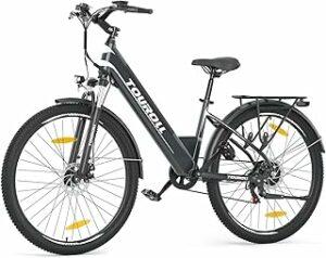 Touroll Bicicletta Elettrica, J1/J1 ST,Autonomia di 100km,Batteria Rimovibile 15.6Ah, bicicletta elettrica uom, Motore 45 NM