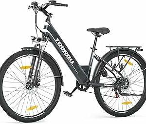 Touroll Bicicletta Elettrica, J1/J1 ST,Autonomia di 100km,Batteria Rimovibile 15.6Ah, bicicletta elettrica uom, Motore 45 NM
