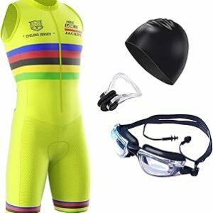 Tuta da triathlon da uomo,with Senza Maniche MTB Cycling Skinsuit,Ciclismo Body Skinsuit All'aperto Sportswear Abbigliamen...