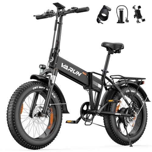 B0CZLBRLH7 gal 0 69cfc985063f8 VARUN Bici Elettrica Pieghevole, 20"×4.0" Bicicletta Elettrica da 48V 13Ah Batteria Rimovibile, Autonomia di 60-120 km, Fat B