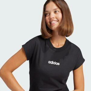 adidas Women T-Shirt Essentials Linear Cotton - immagine 3