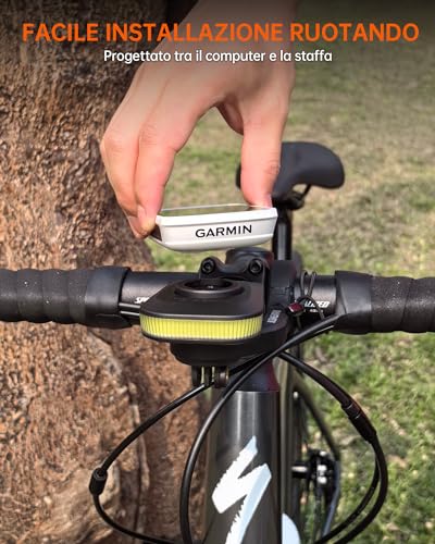 B0D1C9N4W5 gal 3 69cfa5f69156c RAVEMEN FR300 Luce Diurna per Bici 300 Lumen Fanalini Anteriori per Bicicletta Compatibile con Garmin/Wahoo Ciclocomputer, 6