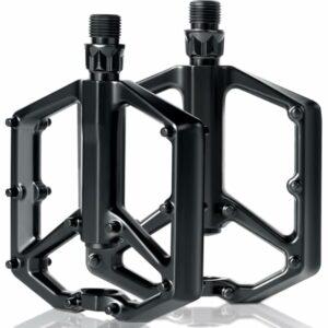 Pedali Mtb, Romon Pedali Bicicletta Alluminio di Alta Qualità e Cuscinetto du Sigillato, Pedali Piatti 9/16 Lavorati a CNC co