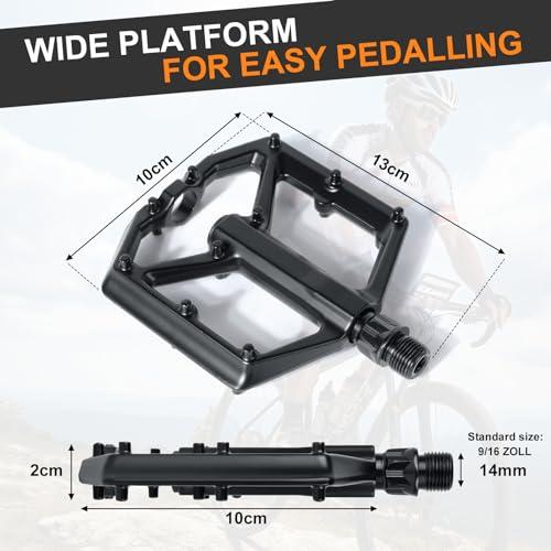 Pedali Mtb, Romon Pedali Bicicletta Alluminio di Alta Qualità e Cuscinetto du Sigillato, Pedali Piatti 9/16 Lavorati a CNC co 4 B0D1YJ5Z8N gal 3 69cfa005e88e0 Pedali Mtb, Romon Pedali Bicicletta Alluminio di Alta Qualità e Cuscinetto du Sigillato, Pedali Piatti 9/16 Lavorati a CNC co