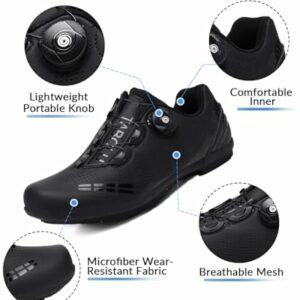 Hixingo Scarpe da Ciclismo Uomo Strada Donna Scarpe Da Equitazione su Strada e Montagna, Gomma Suola Scarpe da Ciclismo Senza - immagine 5